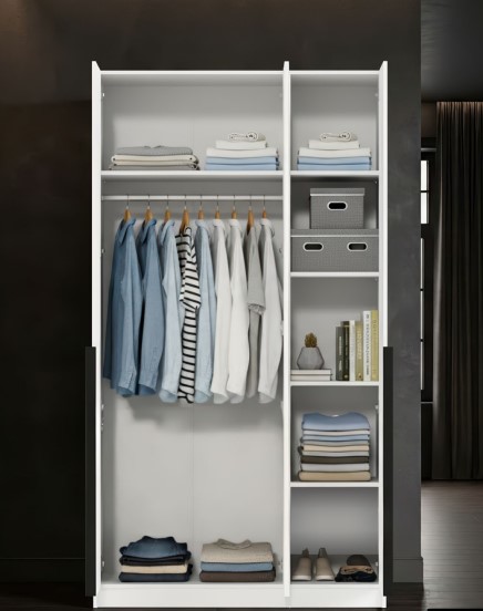 Шкаф (Белый)  Mobi SZF2D1L