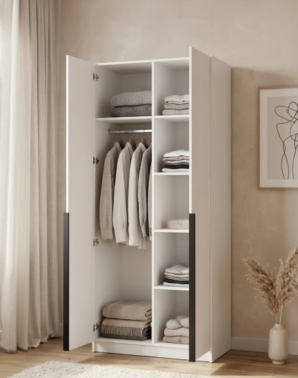 Шкаф (Белый)  Mobi SZF2D