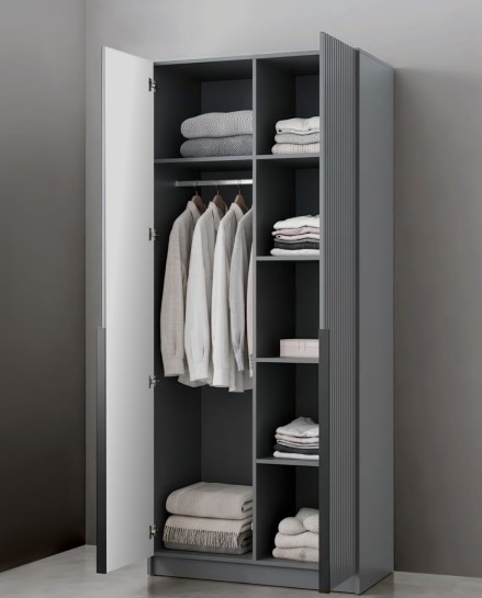 Шкаф (Графит)  Mobi SZF2D