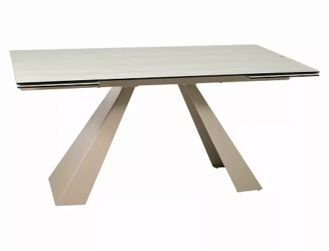 Стол обеденный SIGNAL SALVADORE Ceramic бежевый травертин/кашемир 160-240/90