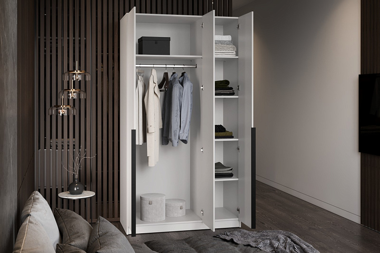 Шкаф (Белый)  Mobi SZF3D