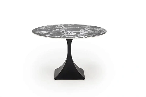 Стол обеденный HALMAR MANUEL черный мрамор/черный 120