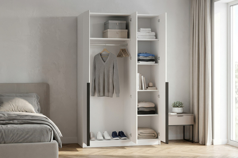 Шкаф (Белый)  Mobi SZF3D