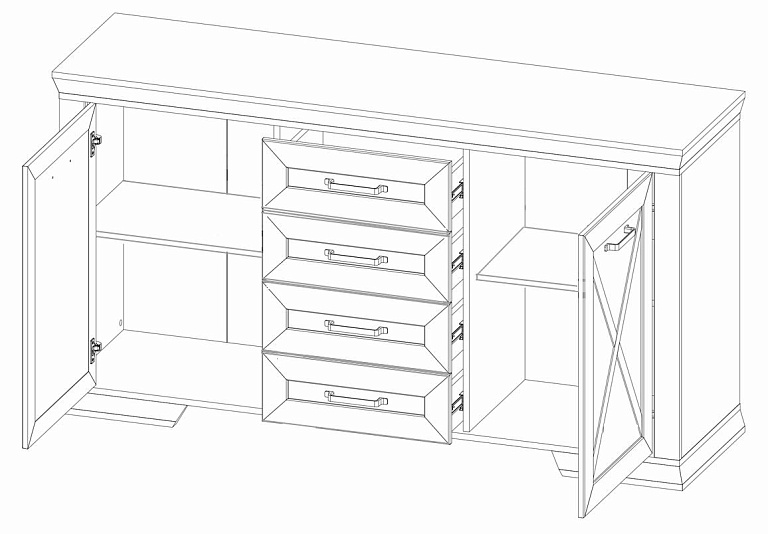 Тумба  Marselle KOM2D4S