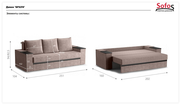 Браун прямой