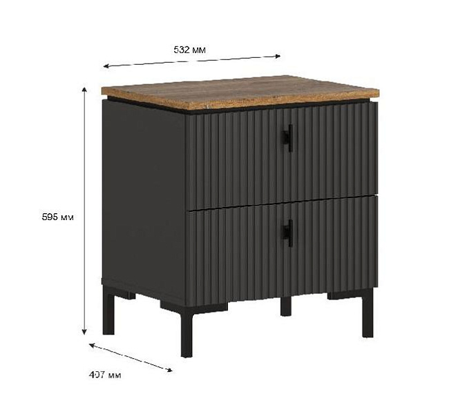 Тумба прикроватная  San Gimignano KOM2S