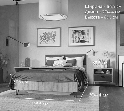 Кровать без основания LOZ160х200