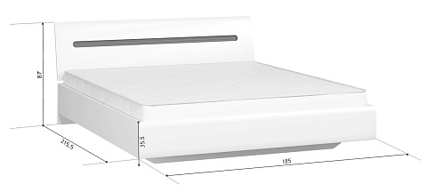 Кровать без основания LOZ180x200