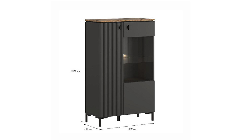 Шкаф с подсветкой  San Gimignano REG1D1W/140