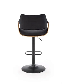 Стул барный HALMAR H124 черный/орех