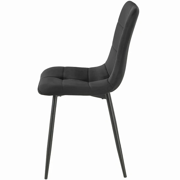 Стул SIGNAL IVO Velvet Bluvel 19 черный/черный
