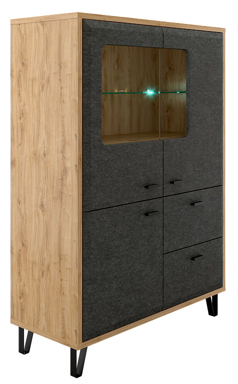 Тумба с подсветкой  Grace KOM2W1D2S_LED