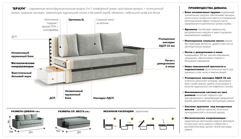 Браун прямой