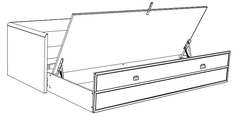 Диван-кровать  Индиана Дуб саттер JLOZ 80/160