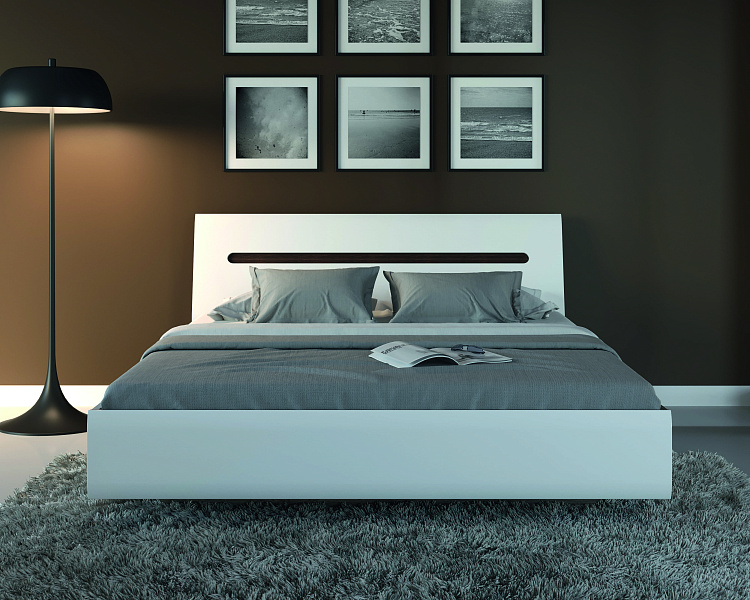 Кровать без основания  Azteca Белая LOZ180x200